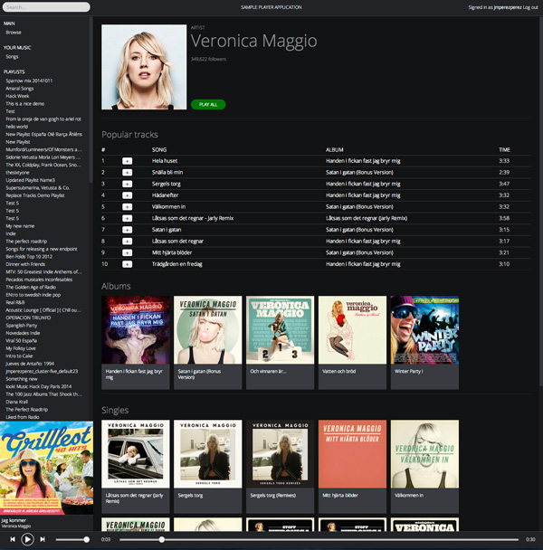 play music from spotify webplayer